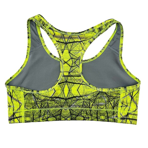 NIKE Pro Racerback Sports Bra • Medium‎ • yellow, black, gray - Picture 2 of 4